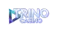 Trino Casino India logo with metallic blue gradient text, representing online gaming platform for Indian players